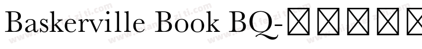 Baskerville Book BQ字体转换